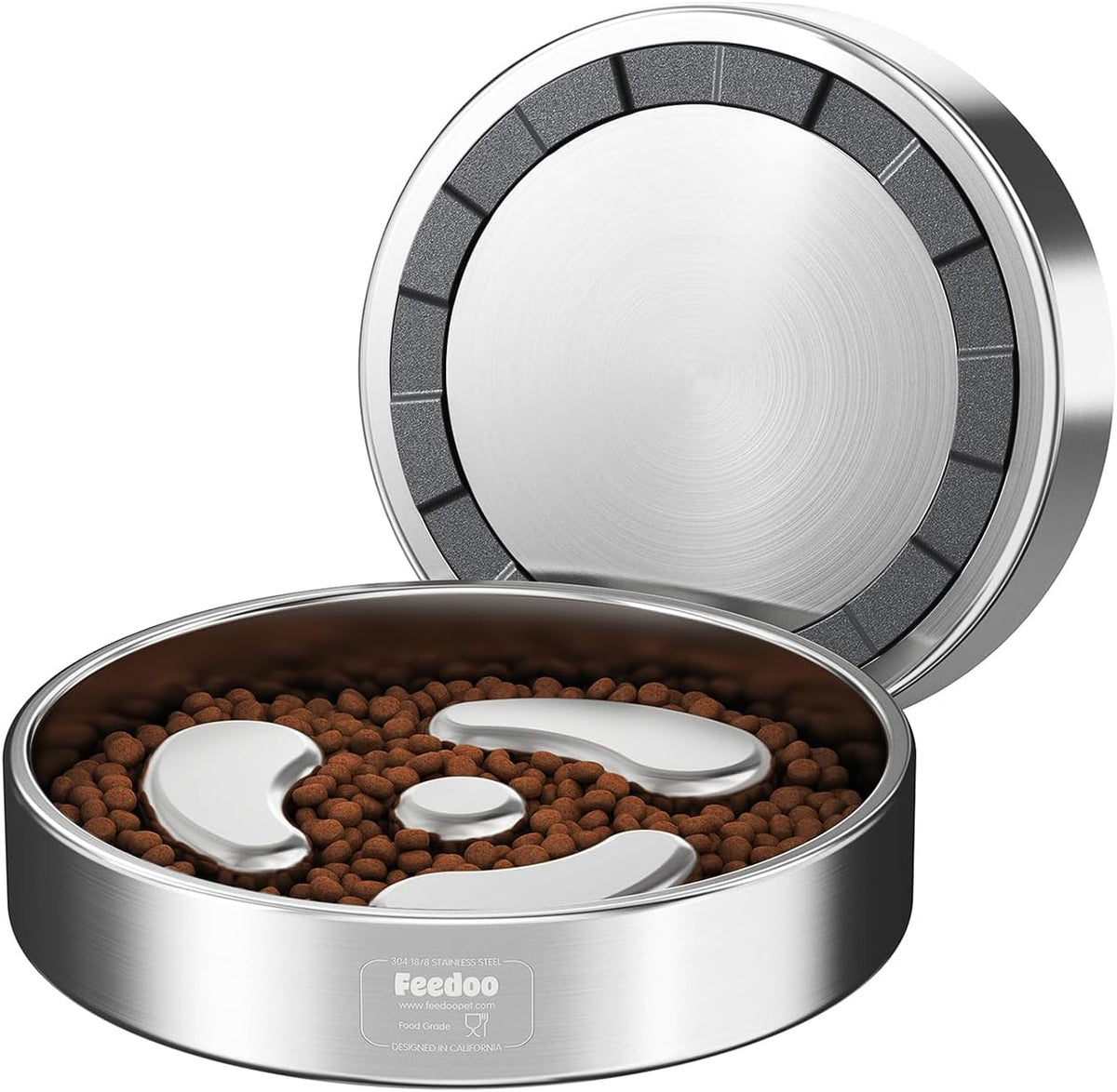 Feedoo Slow Feeder Dog Bowl-2Cups for Medium Breeds - Spiral-1Pack / S 1~1.5Cups