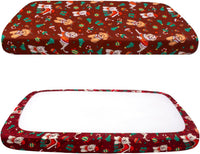Dog Bed Covers Replacement Washable Elastic Edged 36" x 27" x 6" – Essentials for Dogs - Christmas DR / 52.0"L x 28.0"W x 5.0"Th - image 4
