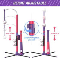 QDRAGON 4-in-1 T ball set for kids with bats, softballs, tee stand and catch paddles - view 9