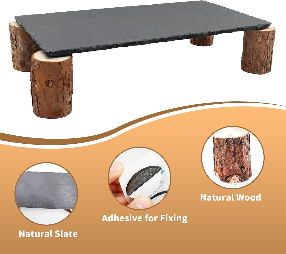 Bearded Dragon Basking Platform - Black / Large - image 3