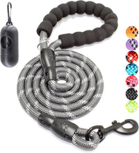 2/4/5/6 FT Dog Leash with Comfortable Padded Handle and Highly - 1/2'' x 6 FT / Grey