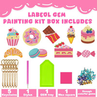 Labeol Diamond Art Kits for kids 5D Diamond Creat Your Own GEM - Dessert - image 2