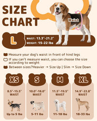 Dono Disposable Pull Up Dog Diapers Female - L (Waist13.3"-21.2") / 20.0 - image 2