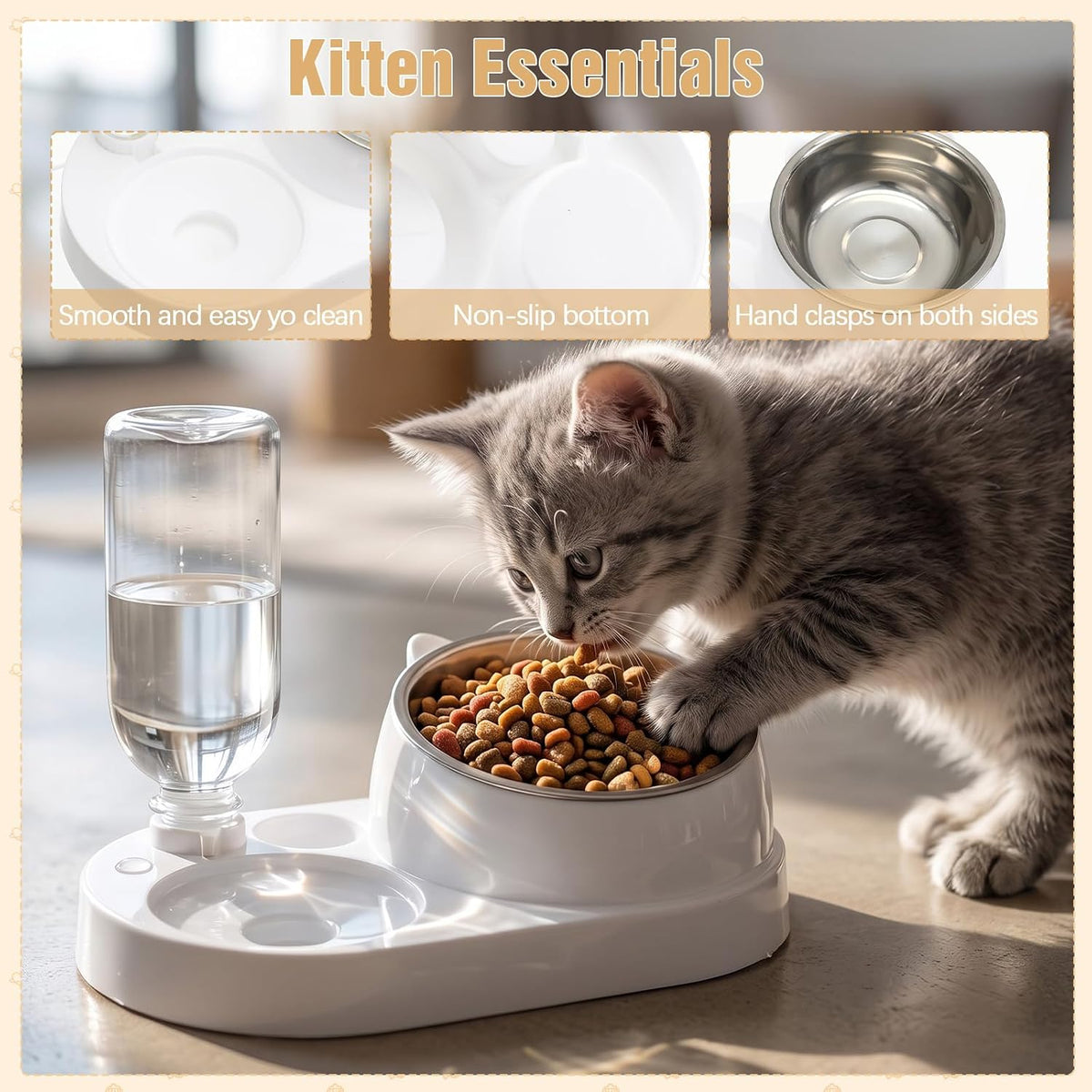 Eccliy 10 Pcs Kitten Starter Kit for Indoor - Classic / Small / Red - image 3