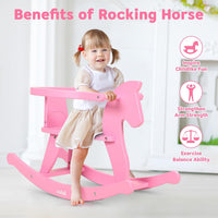Belleur Rocking Horse for Kids 1-3 Years Old - Pink - image 4