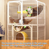 LEFTSTARER Guinea Pig Ferret Rat Hammock Toy Small Animal Cage - 1.Hammock + tunnel - image 2