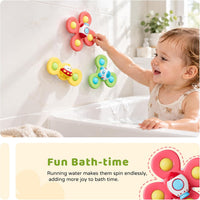 LiKee Strong Suction Cup Fidget Rotating Sensory Bath Toys for Baby - Space - image 3