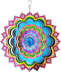 FONMY Wind Spinner Mandala Starry Sky 12 inch 3D Stainless Steel - 12inch / Mgb09