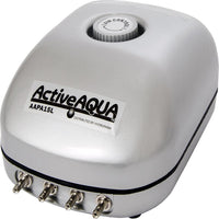 Active Aqua 4-Outlet Air Pump, 6W, Silver/Grey, Aquarium Aerator