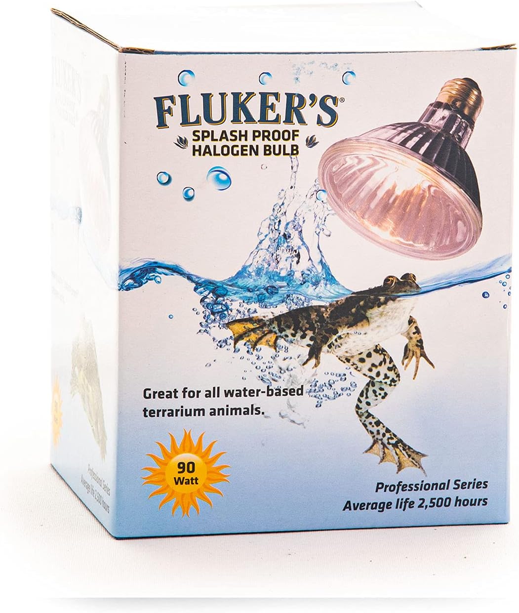 Fluker's Heavy, Duty Splash Proof Halogen Bulb for All Water Based Terrarium Animals, 75 Watt - 90 Watts / 90 Watts - image 2