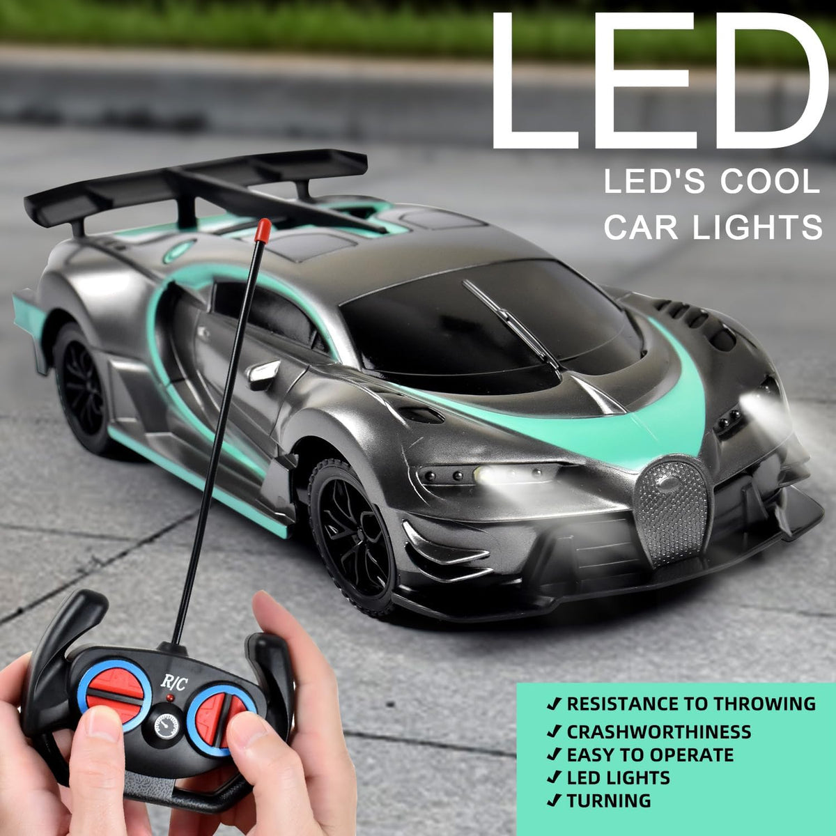 Tuko Remote Control Car Toys - Gray - image 4