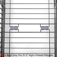 Heavy Duty Dog Fence Roof for 31.5" High Exercise Pens, Easy Assembly, Compatible (Roof Only)