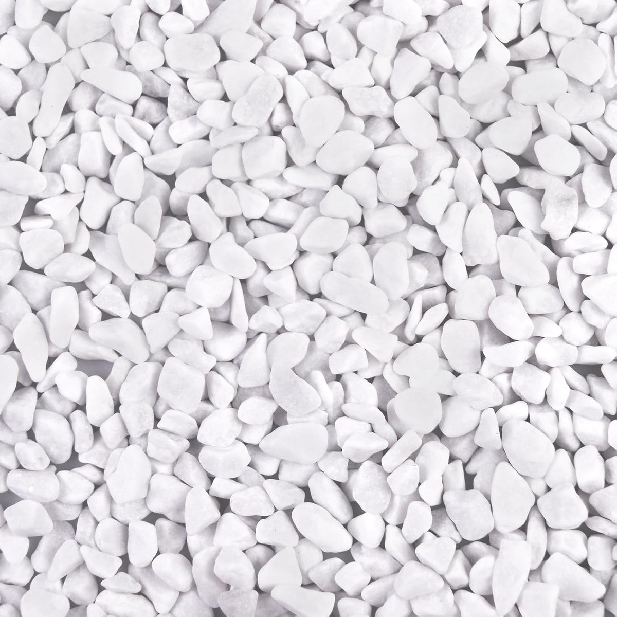 Silica Gravel, Multi-Purpose Mixed Silica Sand for Fire Pits - 5LB / White Large