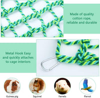 2Pcs Rat Cage Accessory Rat Climbing Toy Net, Red, Yellow - 11 x 7.8 Inch / Multi Color - image 4