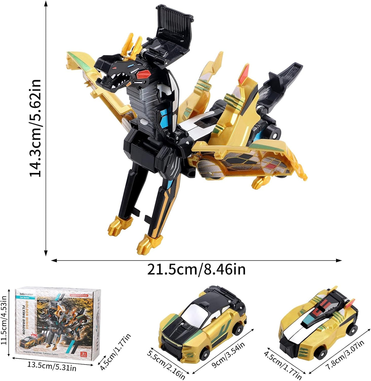 lavekywasa transforming unicorn car toy made from two collision sports cars - view 14