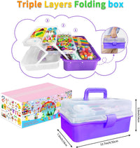 Itopstar 3000 Kids Arts and Crafts Supplies for Kids Crafting Supply - Purple 3000pcs - image 2