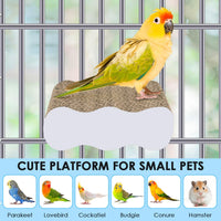 KATUMO Bird Perch Conure Cage Stand Parakeet Shredder Foraging Toys - Cloud - image 4