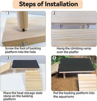 Reptile Bearded Dragon Basking Platform Rock with Climbing Ramp - M - 11.8"D x 5.9"W x 4.7"H - image 4