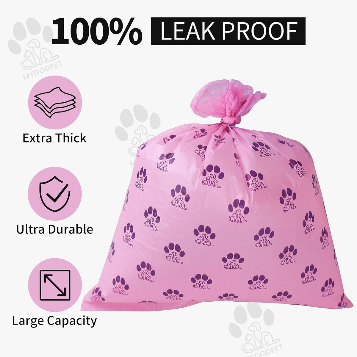 Dog Poop Bags Rolls with Dispenser 150 Count Biodegradable Bags - 1 Count (Pack of 300) / B-Purple(Lavender)-300 Bags - image 3