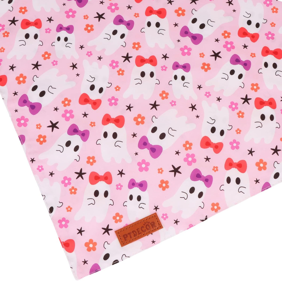 PTDECOR Halloween Dog Bandana, Ghost Pumpkin Dog Scarf - X-Large / Halloween-4 - image 4