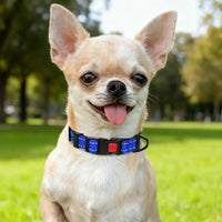 Taglory Reflective Large Dog Collar - Navy Blue / X-Small (Pack of 1) - image 2
