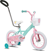 JOYSTAR 10" 12" 14" 16" Kids Bike for Boys and Girls Ages 1-7Y – Fun for Kids & Family - Green / 14 Inch with Training Wheels