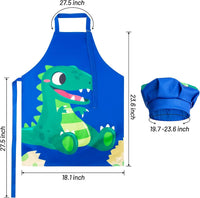 R HORSE Kid Apron and Chef Hat Set - Dinosaur - image 4
