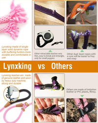 Dog Leash Slip Lead Braided Rope Pet Training Loop Leashes 5ft 6ft 8ft – Essentials for Dogs - Pink / Slip Lead-1/2in x 5ft Large - image 3