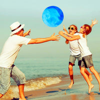 2 Pcs Playground Balls for Kids, Inflatable Bouncy Balls, Red - Red, Blue / 15 inch - image 4
