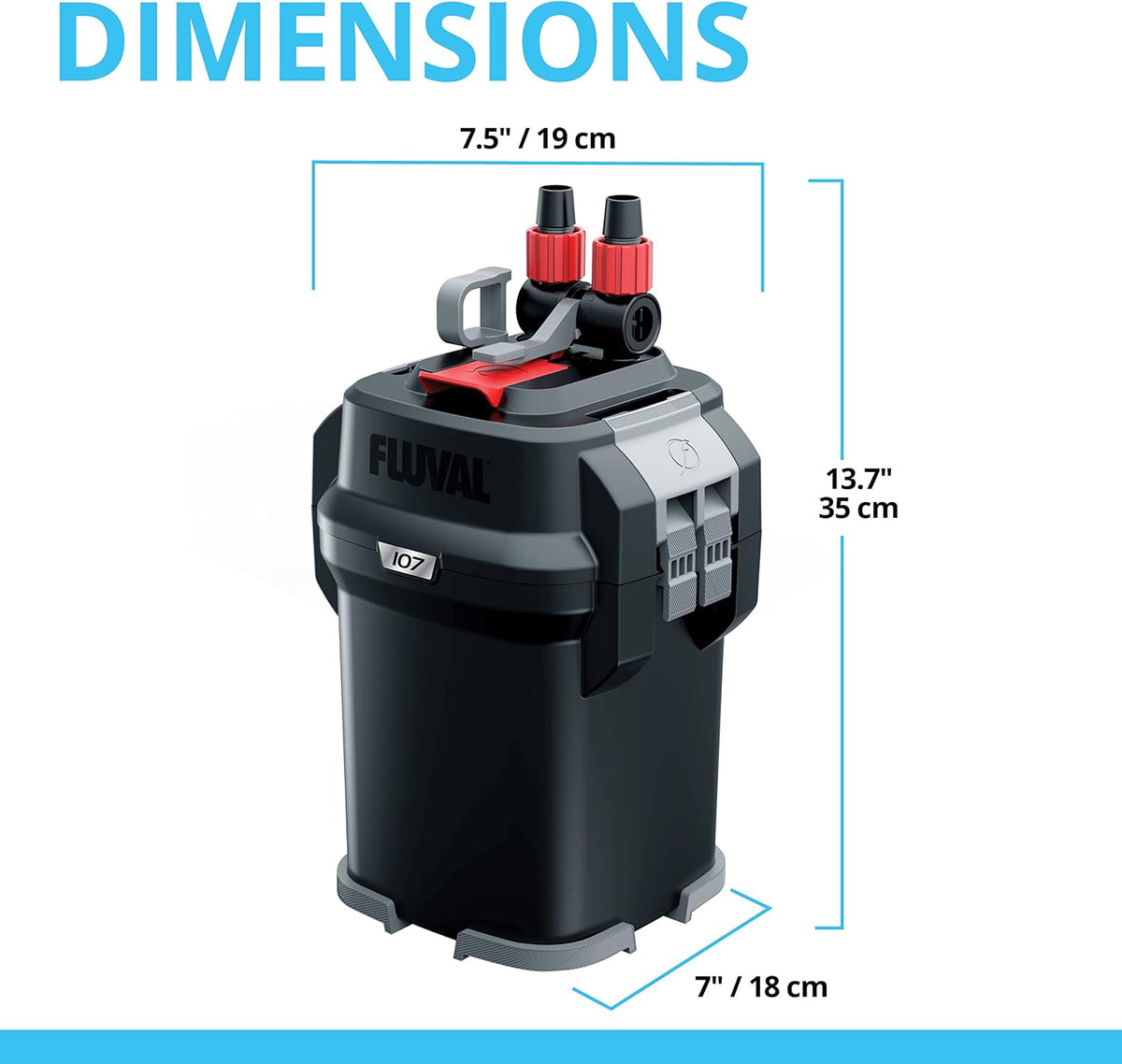 Fluval 207 Perfomance Canister Filter for Aquariums up to 45 Gallons – Essentials for Fish - 30 Gallons - image 4
