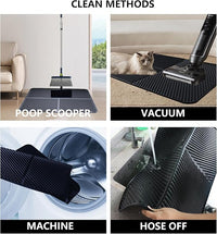 Silicone Cat Litter Mat, Scratch-Resistant Litter Trapping Mat, Waterproof & Non-Slip Litter Box Mat, Highly Effective for Collecting Litter, Easy to Clean for Indoor Use