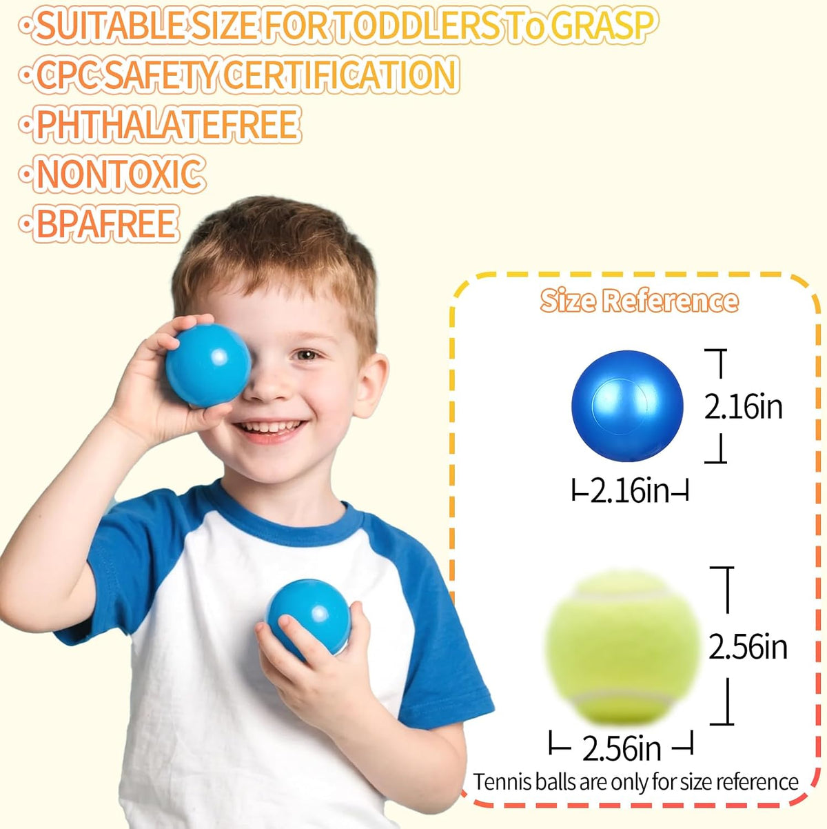 GUESVOT ball pit balls, 100 crush proof plastic balls with reusable storage bag - view 7