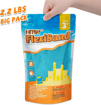 NiToy FlexiSand Toy Sand 2.2Lbs Moldable Sensory Sand for Kids - Dark Blue - image 4