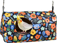 Bird Warm Bed Sleeping Nest House Snuggle Hanging Hut Hammock - L
