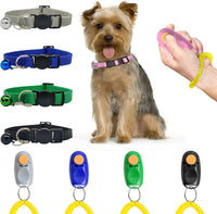 SunGrow 2-Pack Dog Clicker for Training with Wrist Bands - 5 Clickers + 5 Puppy collars - image 2