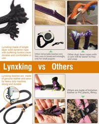Dog Leash Slip Lead Braided Rope Pet Training Loop Leashes 5ft 6ft 8ft – Essentials for Dogs - Black / Slip Lead-1/2in x 6ft Large - image 3