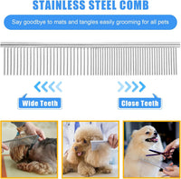 Dog Grooming Kit for Shedding, Bath Gloves - 10 PCS / Pink - image 4