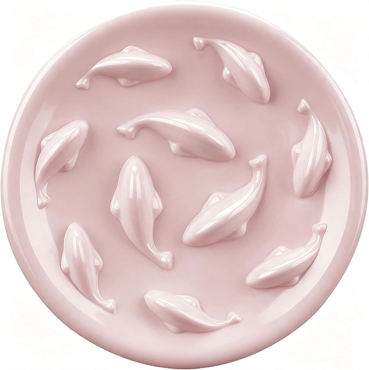 Slow Feeder Bowl for Cats and Small Dogs - Pink