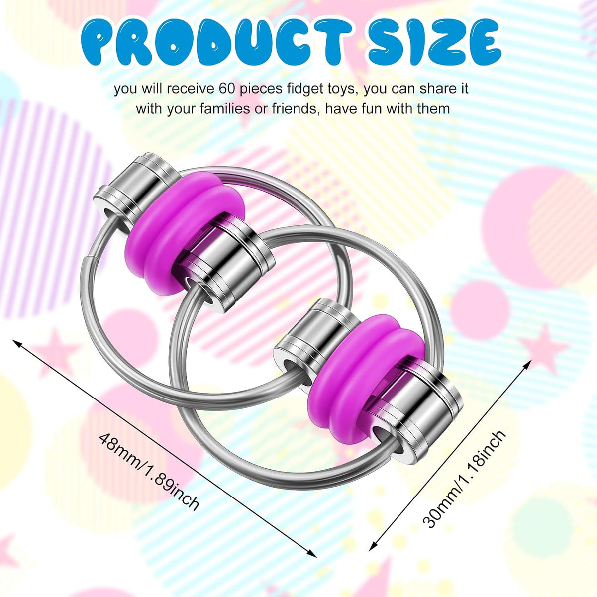 Skylety 20 Pcs Back to School Gifts Bike Fidget Chain Flippy Bulk – Fun for Kids & Family - 100 - image 2