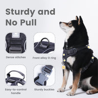 Pawaii No Pull Dog Harness with Pet ID Tag, Reflective Vest – Essentials for Dogs - L (Chest: 27"-32" ) / Davy's Gray - image 2