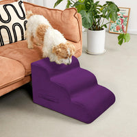 4 Step Dog Stairs Pet Ramp for High Beds, Sofas and Cars – Essentials for Dogs - Purple / 4.0 / 4-Step 20"H - image 2