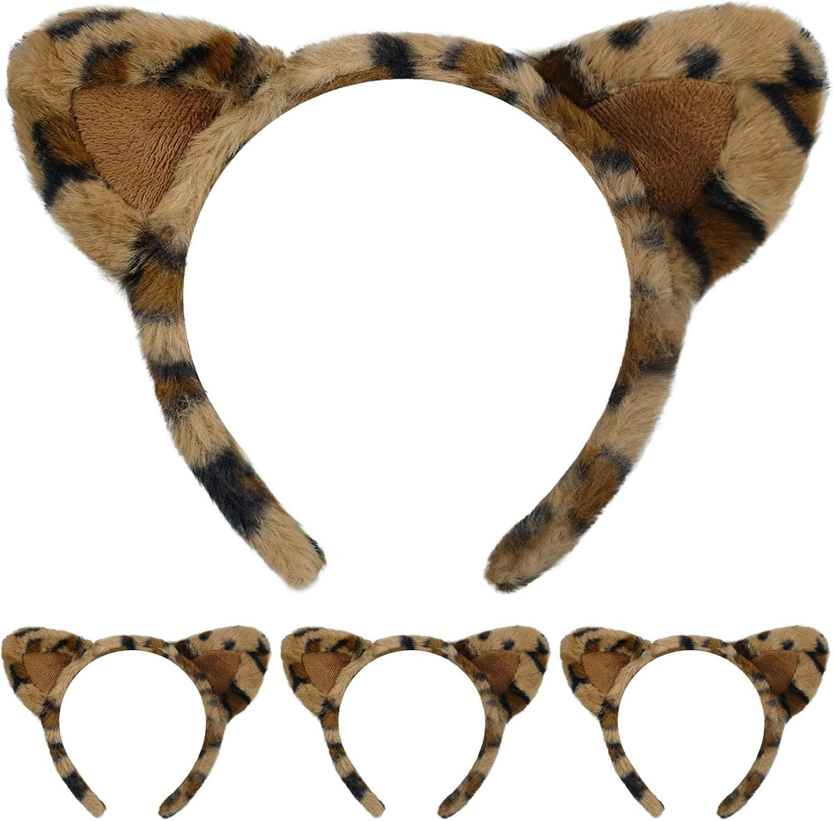Beviliu Dog Ears Golden Movable - Leopard Print / 1 Count (Pack of 4)