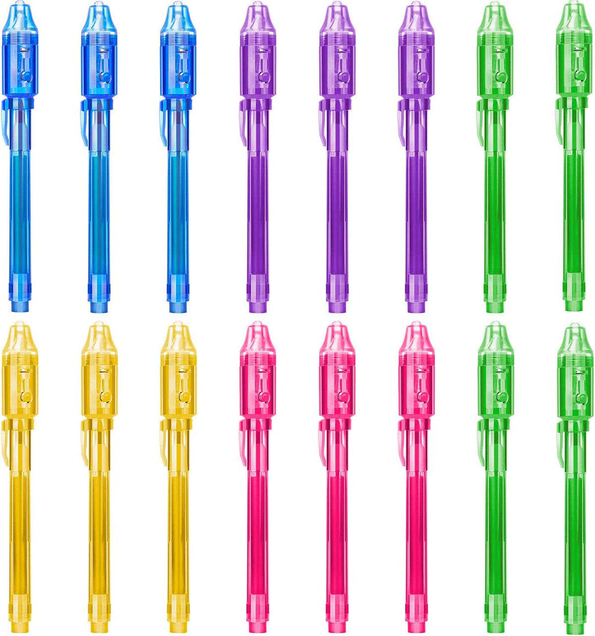 Invisible Ink Pen with UV Light - 16 PACK