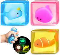 Squishy Fidget Toys Stress Cube - Stresscube-3set