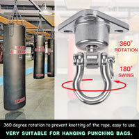 9M stainless steel swing hanger with 360 degree thrust bearing swivel hook, 1500 lb rated - view 3
