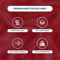 Spark Paws Dog Hoodie, Buttery-Soft Sweater Sweatshirt - Burgundy / 5XL - image 3