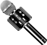 Microphone for Kids, Voice Changing Karaoke Micorphones Boys Girls Gifts for Kids Party Singing - Black