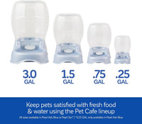 Petmate Pet Cafe Gravity Water Dispenser - Pearl Tan / 0.75 GAL (Pack of 6) - image 4