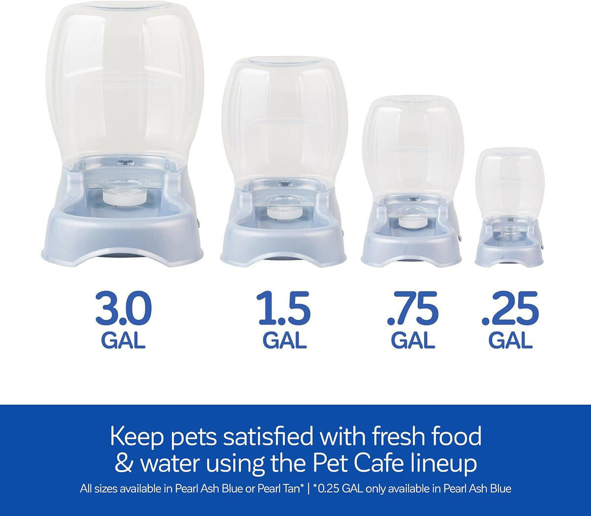 Petmate Pet Cafe Gravity Water Dispenser - Pearl Tan / 0.75 GAL (Pack of 6) - image 4