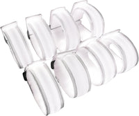 KIRALUMI 8 Pack LED Light Up Bracelets, 3 Modes - White - 8 PCS